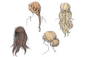 Classic hairstyles for special occasions, graphic